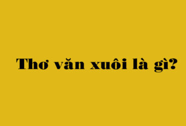 Thơ văn xuôi là gì?