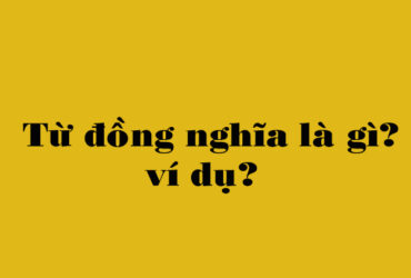 Từ đồng nghĩa