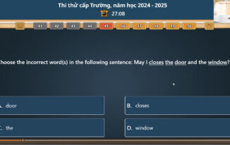 Đề thi IOE - Động từ khuyết thiếu 